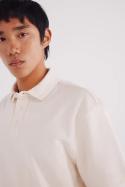 Springfield Polo estructura twill regular fit blanco Discount