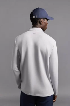 Pedro del Hierro Polo liso manga larga golf Gris