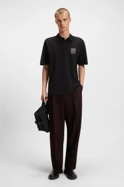HUGO Polo manga corta Negro Discount