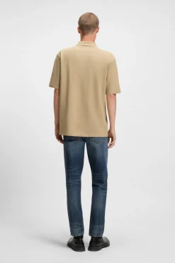 HUGO Polo manga corta Beige Sale