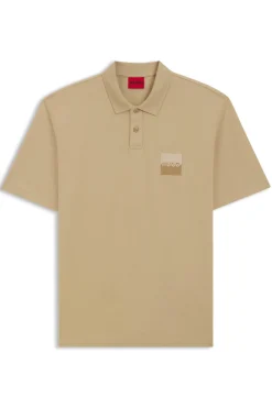 HUGO Polo manga corta Beige Sale