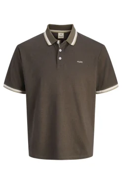 Jack & Jones Polo manga corta Marr&oacute;n New