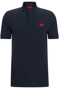 HUGO Polo manga corta Azul oscuro Online