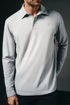 OOTO Polo manga larga Gris Hot