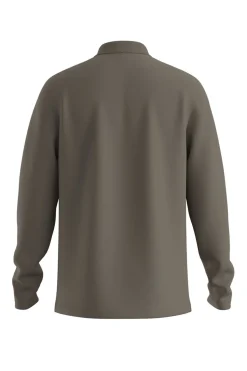 HUGO Polo manga larga Kaki Sale