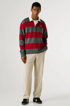 Pepe Jeans Polo manga larga rojo Online