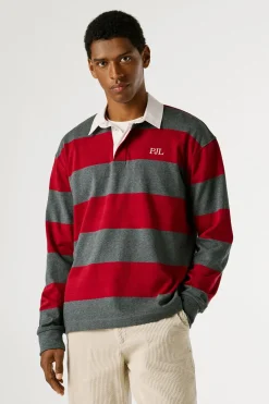 Pepe Jeans Polo manga larga rojo Online