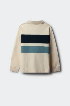 Springfield Kids Polo manga larga detalle rayas niño blanco Best