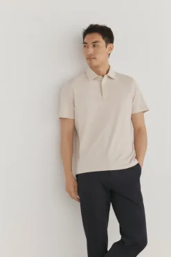 Pedro del Hierro Polo mercerizado Beige Online