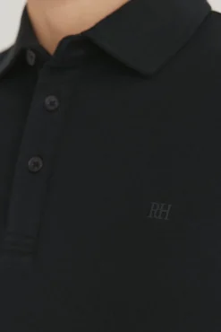 Pedro del Hierro Polo mercerizado Negro Hot