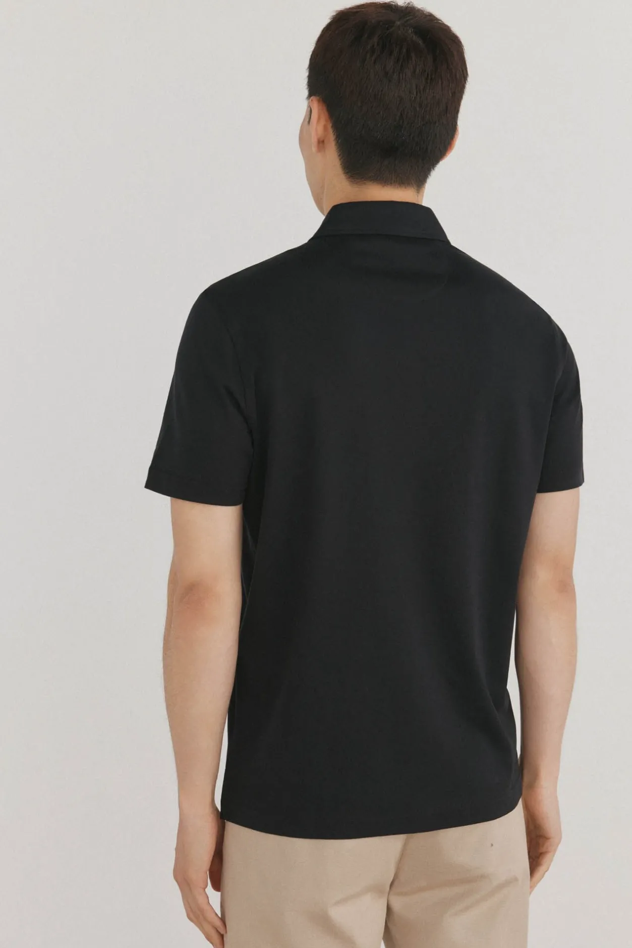 Pedro del Hierro Polo mercerizado Negro Hot