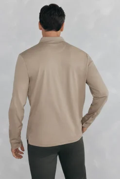 Pedro del Hierro Polo mercerizado manga larga Beige Sale