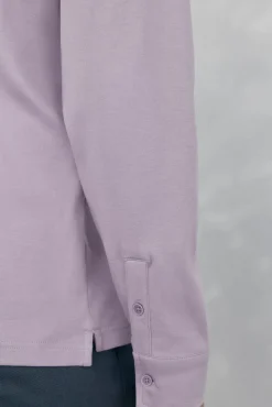 Pedro del Hierro Polo mercerizado manga larga Morado New