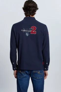 Valecuatro Polo modelo caballos Azul marino Clearance