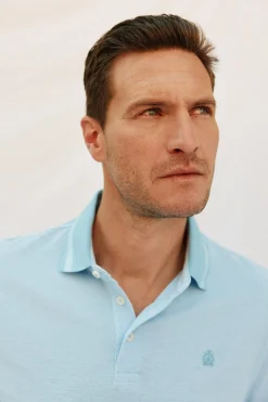 Cortefiel Polo oxford Azul Best