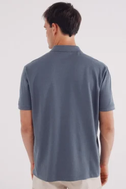 Springfield Polo piqué básico regular fit azul Clearance