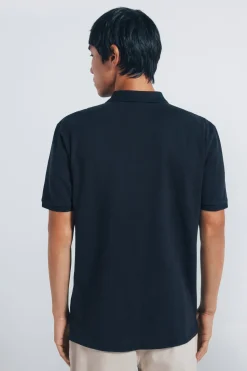 Springfield Polo piqué básico regular fit negro Best