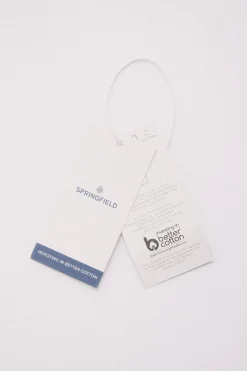 Springfield Polo piqué básico regular fit gris Outlet