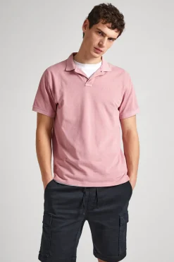 Pepe Jeans Polo Piqué Fit Slim rosa Outlet
