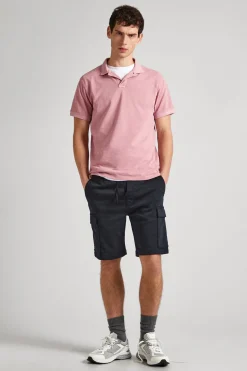 Pepe Jeans Polo Piqué Fit Slim rosa Outlet