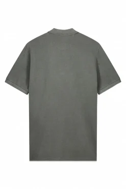 OOTO Polo piqué lavado bordado avión Kaki Outlet