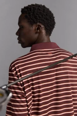 Pedro del Hierro Polo rayas golf Burdeos Sale