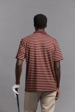 Pedro del Hierro Polo rayas golf Burdeos Sale
