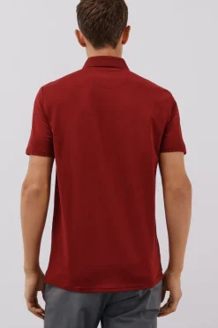 Cortefiel Polo regular fit Granate Clearance