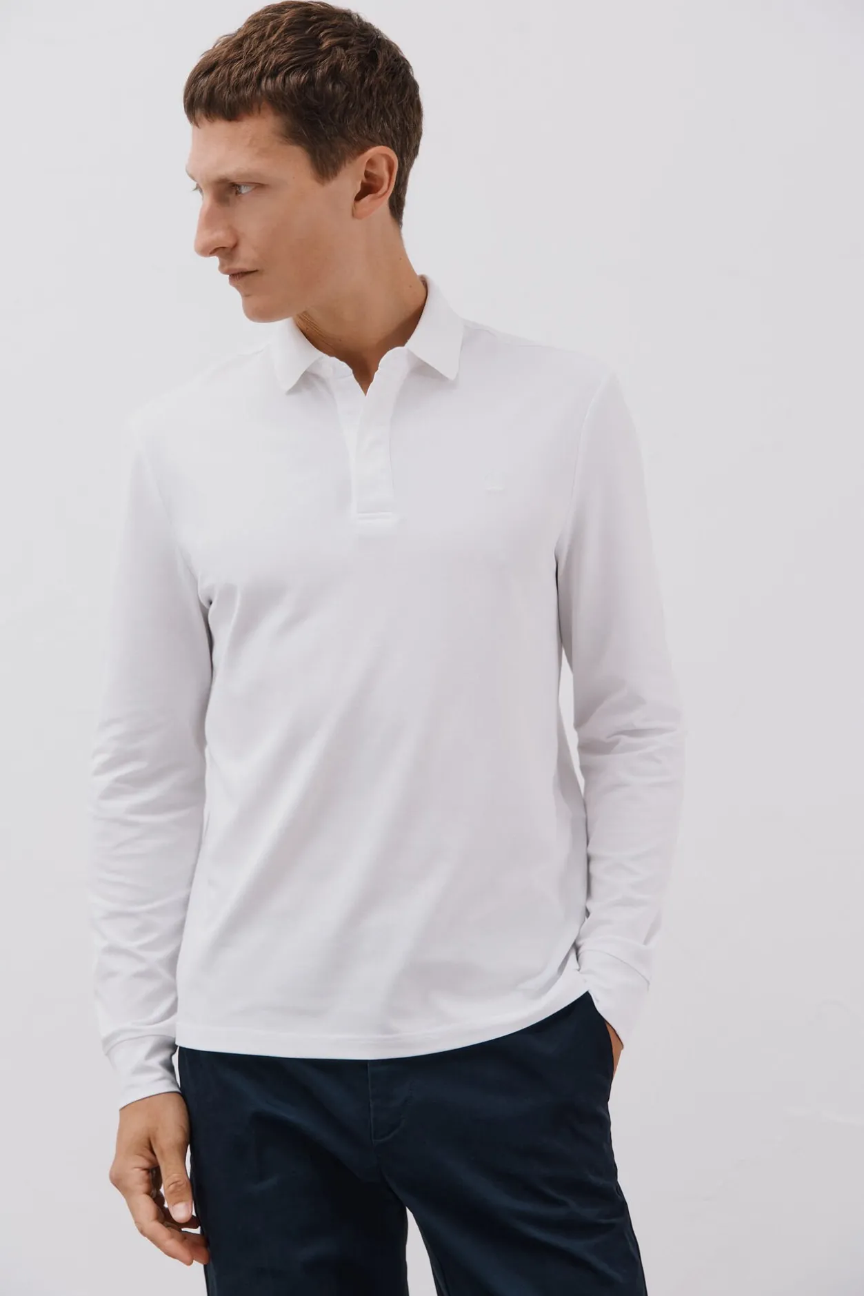 Cortefiel Polo regular fit Blanco Clearance