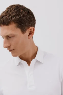 Cortefiel Polo regular fit Blanco Clearance