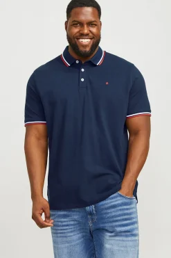 Jack & Jones PLUS Polo regular fit PLUS azul Hot