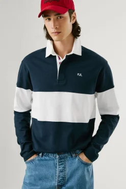 Pepe Jeans Polo Rugby Fit Regular azul Sale