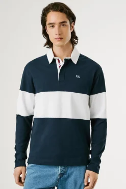 Pepe Jeans Polo Rugby Fit Regular azul Sale