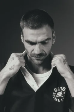 OOTO Polo rugby manga larga Azul marino