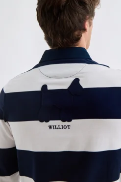Williot Polo Rugby Rayas Azul marino Clearance