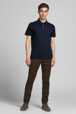 Jack & Jones Polo slim fit azul Outlet