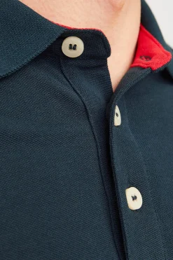 Jack & Jones Polo slim fit azul Discount