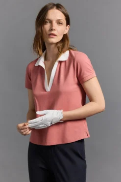 Pedro del Hierro Polo técnico manga corta golf Rosa Best