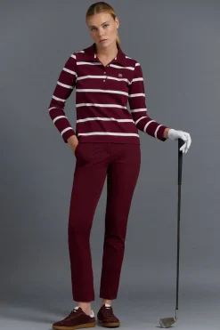 Pedro del Hierro Polo técnico rayas golf Burdeos Outlet