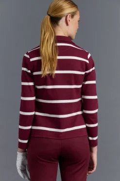 Pedro del Hierro Polo técnico rayas golf Burdeos Outlet