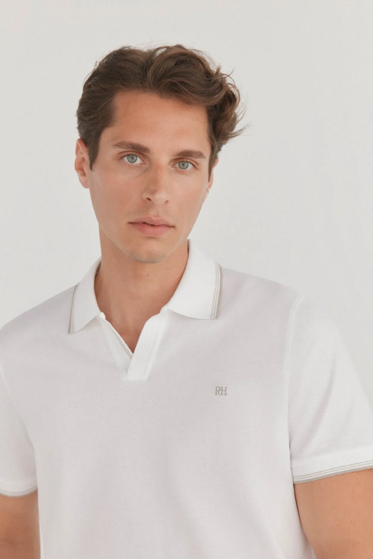 Pedro del Hierro Polo tips Blanco Best