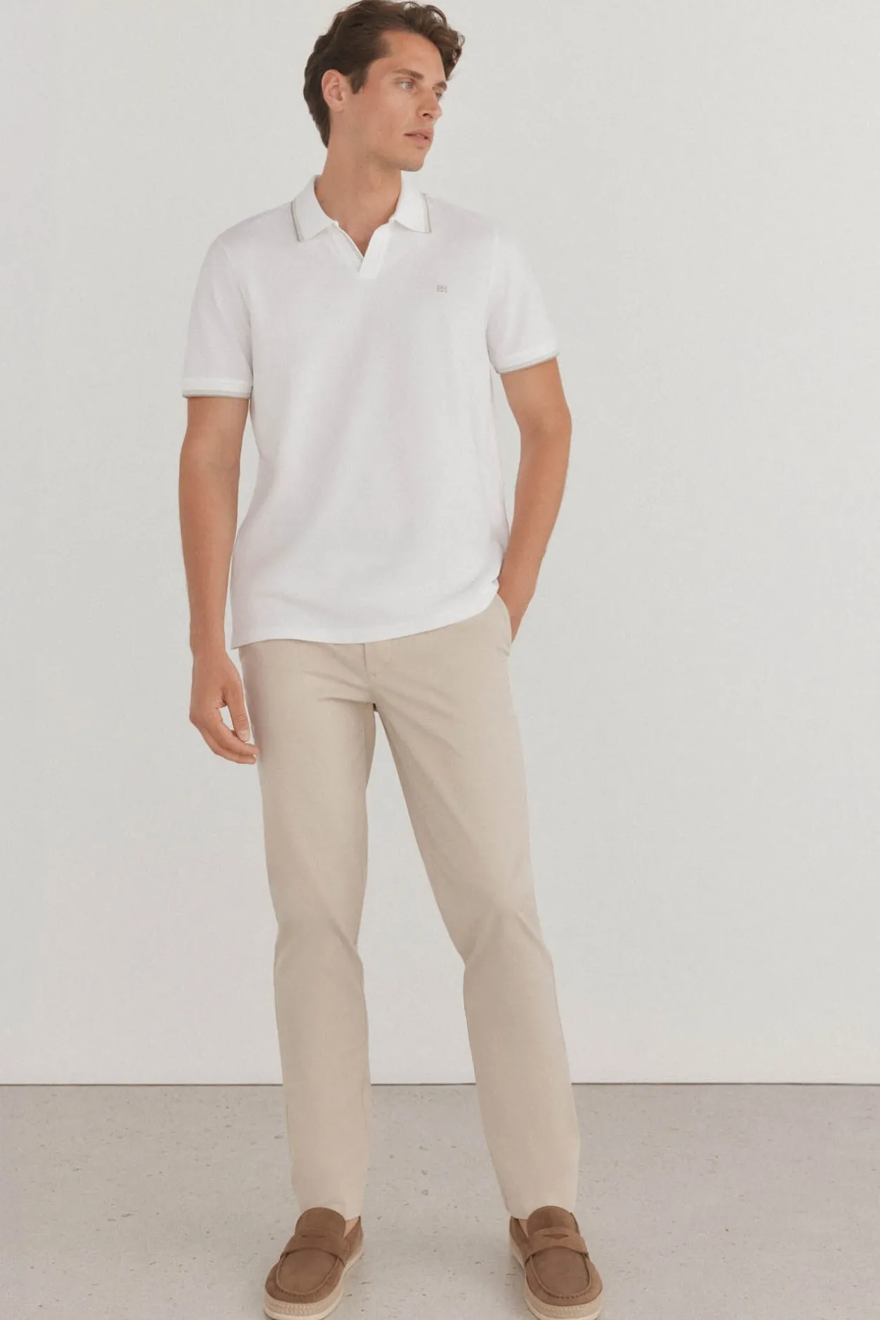 Pedro del Hierro Polo tips Blanco Best