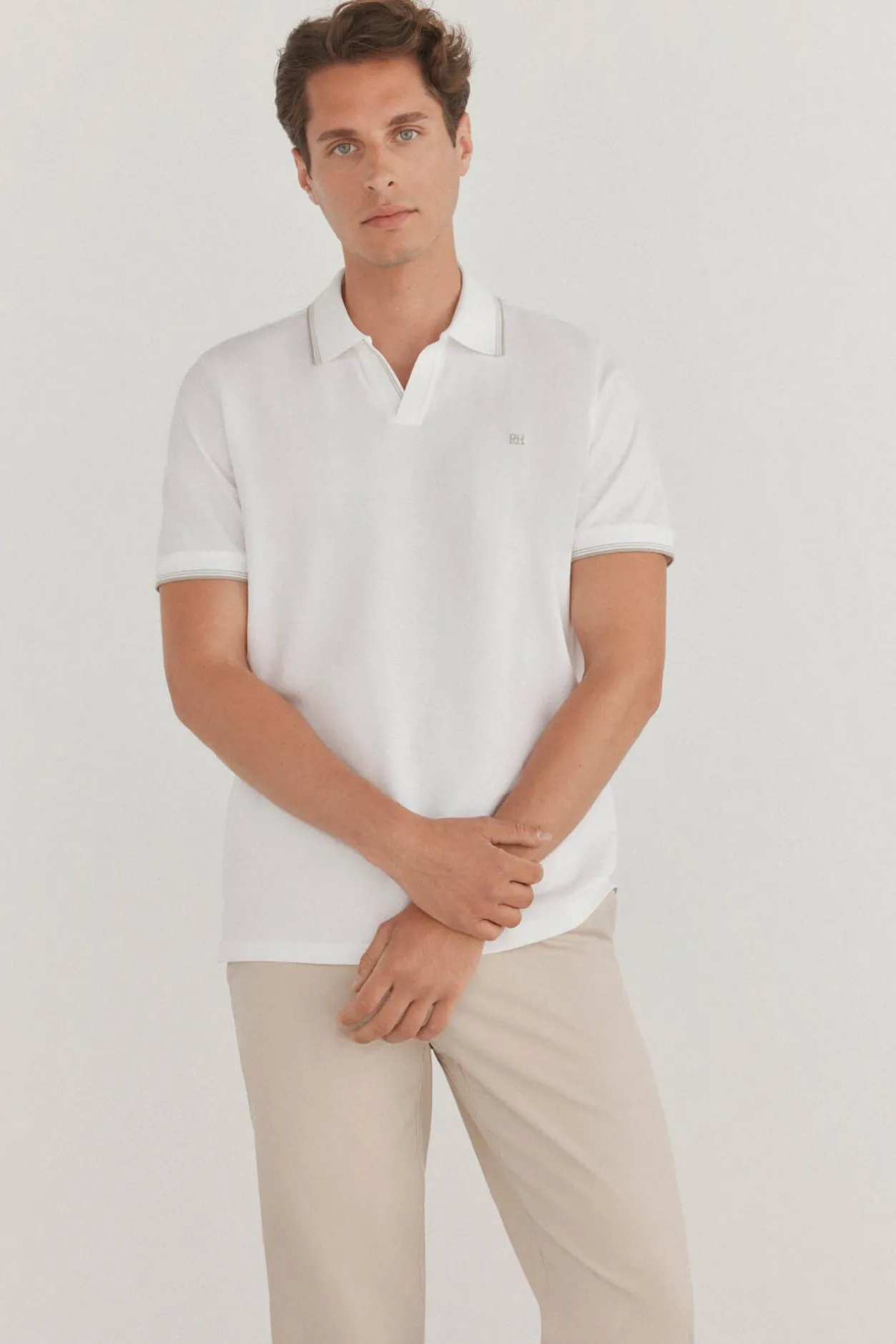 Pedro del Hierro Polo tips Blanco Best