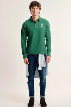 Valecuatro Polo de hombre intenso escudo España Verde Online