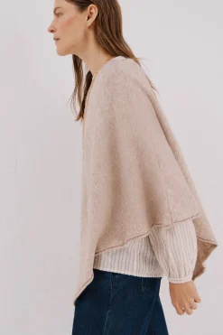 Cortefiel Poncho tacto suave Beige Online