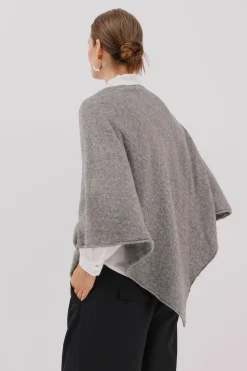 Cortefiel Poncho tacto suave Gris Online