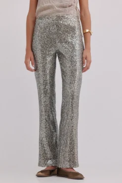 Hoss Intropia Priscilla. Pantalones de lentejuelas Gris New