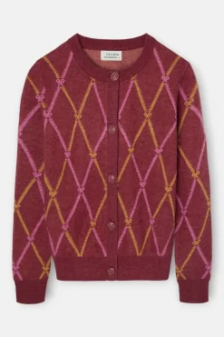 Silbon Rebeca raquetas rombos Estampado granate Best