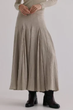 Hoss Intropia Rosa. Falda godets Gris Sale