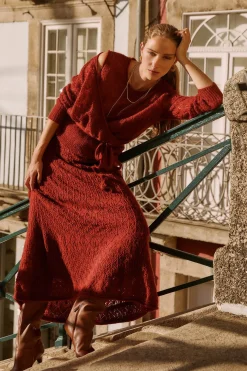 Hoss Intropia Rossie. Falda calada Estampado rojo New